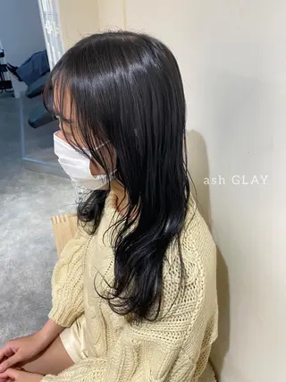 セミロング カラー ヘアアレンジ ボブ /ニュアンス/ satomi🧸💖のヘアスタイル