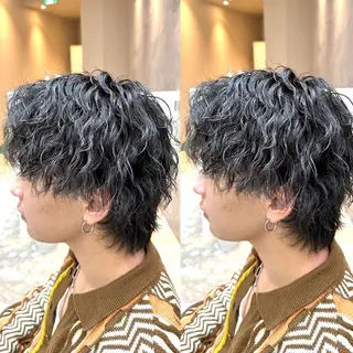 パーマ メンズ 心斎橋本町メンズ 美容師ユースケのヘアスタイル