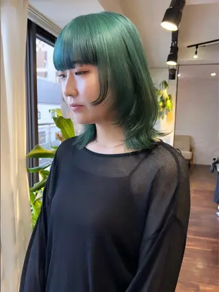 ミディアム カラー nendo_hair所属・ハイトーン/ボブ 🎀sonokaのヘアスタイル