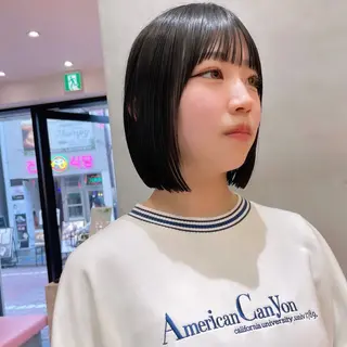 ショート Misaki /ボブ/縮毛矯正のヘアスタイル