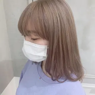 ミディアム 透明感 カラー✨有坂映哉のヘアスタイル