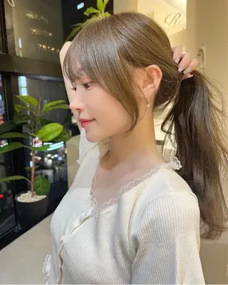 ロング 信太 佑茄のヘアスタイル