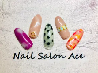 ネイル Beauty Salon Ace（ネイルサロン　エース）所属・池袋フィルイン Ace♡長さだしのネイルデザイン