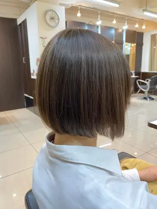 ミディアム ショートボブ✨️ 池田芽生のヘアスタイル