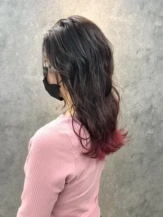 セミロング 所渉/韓国レイヤー /ウルフカットのヘアスタイル