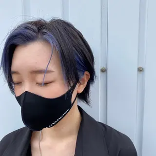 ショート カラー 婦中／パーマ 現金のみ／成瀬滉太のヘアスタイル