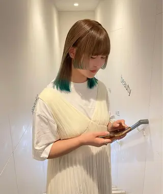 ミディアム Bei Licoldo.所属・マツオカ マコのヘアスタイル