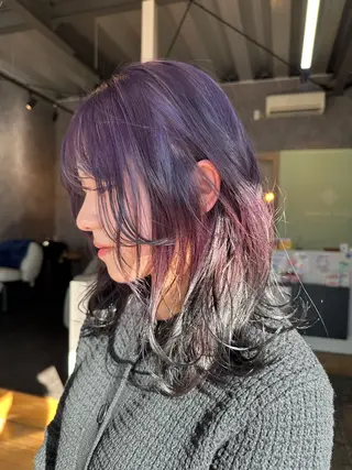 セミロング 坂庭 美夢のヘアスタイル