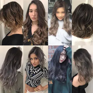 ロング 🌈評価No.1🌈 艶髪カラー❌エクステのヘアスタイル