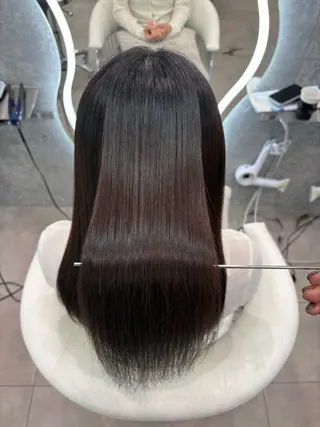 ロング ヘアアレンジ 大宮‎🩵縮毛矯正 レイヤー　佐藤和のヘアスタイル