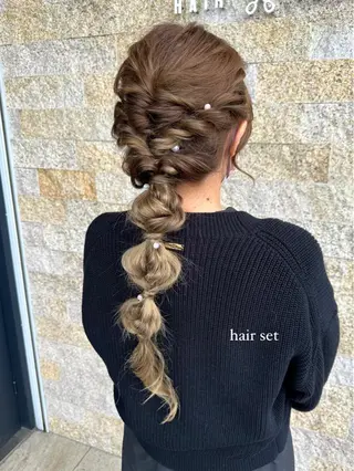 ロング ヘアアレンジ recipe 黒木 彩那のヘアスタイル