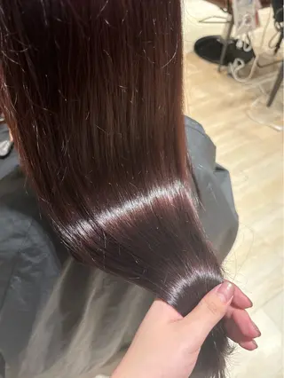 ロング seri💜艶カラー 💖ヘアアレンジのヘアスタイル