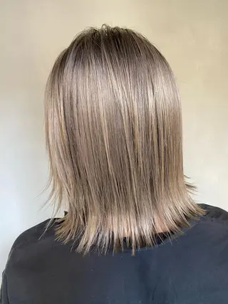 ミディアム カラー LA KING GINZA TOKYO所属・🧡ショートの達人 🧡SHOのヘアスタイル