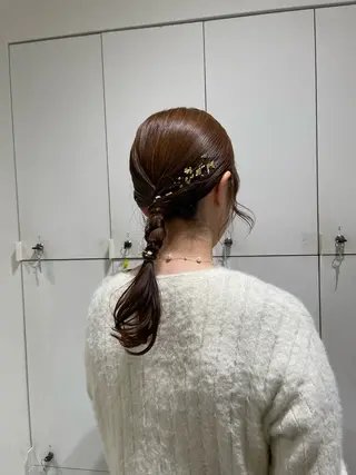 セミロング ヘアアレンジ loely 💞miyuのヘアスタイル