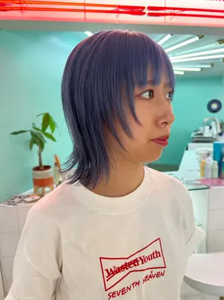 ミディアム 💥ウルフカット デザインあんな💥のヘアスタイル
