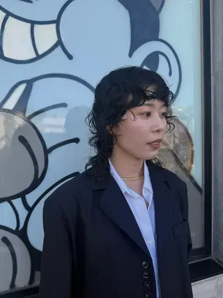 ミディアム デジタルパーマ/ ウェーブパーマ/神野のヘアスタイル