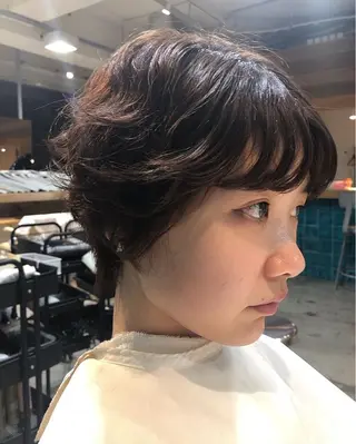 ショート パーマ パーマ美容師 hanaのヘアスタイル