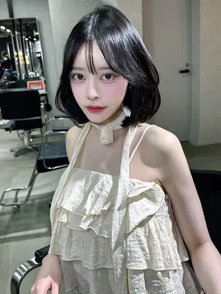 ミディアム ワンホンヘア ケラチン/Kaitoのヘアスタイル