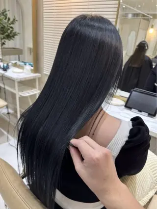 ロング カラー 縮毛矯正・髪質改善 人気No1🩶北島のヘアスタイル