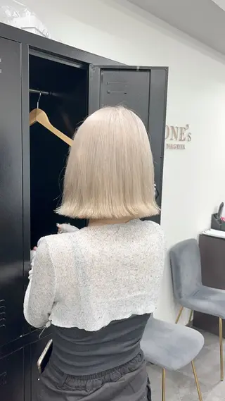 ショート カラー 韓国ヘア🖤/透明感 shihoのヘアスタイル