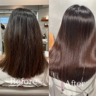 セミロング charm《銀座》 ヘアセット/縮毛矯正のヘアスタイル