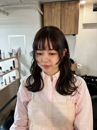 ミディアム 【抜け感ヘア🌿】 natuna.のヘアスタイル