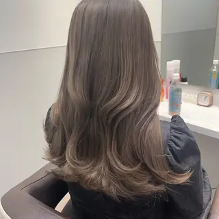 セミロング 韓国モテhair🍑 momoのヘアスタイル