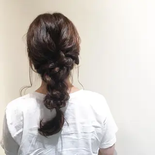 ロング カラー ヘアアレンジ 野々村 朋美のヘアスタイル