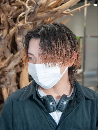 パーマ メンズ シャドウパーマ/ ルーズパーマ/メンズのヘアスタイル