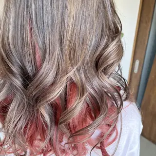 セミロング カラー 大島 智志のヘアスタイル