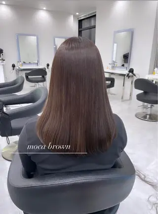 セミロング カラー ヘアアレンジ Ella所属・nana【艶髪】/ レイヤー/縮毛矯正のヘアスタイル