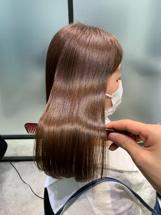 セミロング 髪質改善特化 ミサワコウキのヘアスタイル