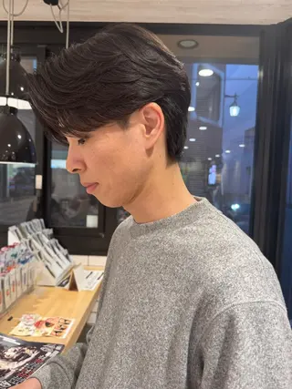 ショート パーマ メンズ フェザー/ニュアンス パーマ/ryutoのヘアスタイル