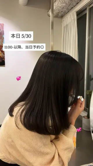 セミロング elena byartefice所属・安達 萌花のヘアスタイル