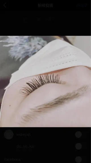 マツエク・マツパ 曲がる縮毛矯正 LIBER 　岩名のヘアスタイル