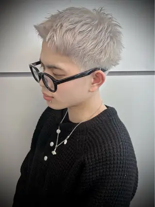 ショート メンズ メンズハイトーン /RYUUKI✨のヘアスタイル