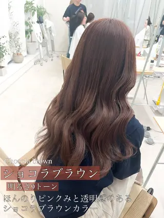 セミロング カラー 桑原 希吏のヘアスタイル