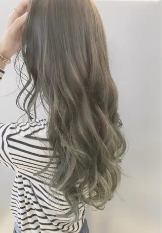 ロング カラー ヘアアレンジ topstylist 芳賀みなみのヘアスタイル