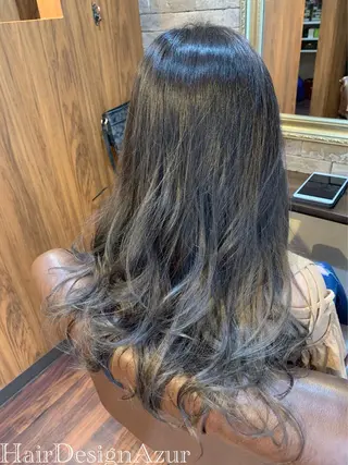 ロング カラー HairDesign Azurのヘアスタイル
