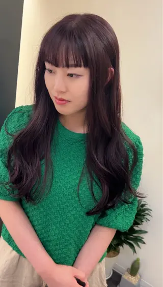 ロング カラー hub hair レイヤー/透明感のヘアスタイル