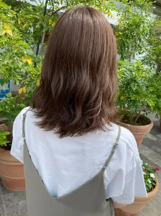 ミディアム カラー 髪質改善美容室Lust所属・美容室Lust💚 嶋崎　鷹のヘアスタイル