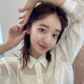 セミロング カラー レイヤーカット/ 春日井/鵜飼元喜のヘアスタイル