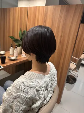 ショート 透明感モテ艶髪カラー Gallicaイリサのヘアスタイル