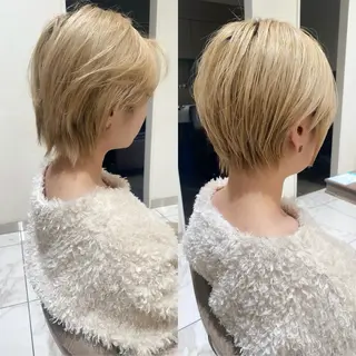 ショート ショート/ボブ/ 白髪ぼかし/しんやのヘアスタイル