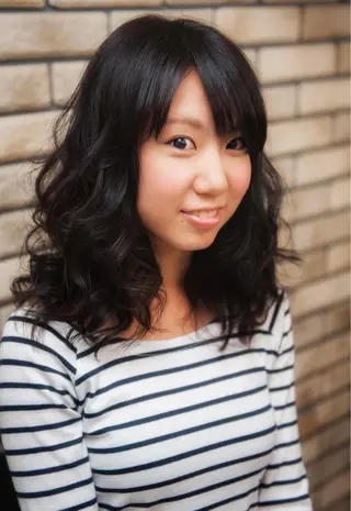 ミディアム カラー パーマ ヘアアレンジ メンズ キッズ ネイル マツエク・マツパ アイブロウ Leyシェアサロン所属・Ken ドライカット ✂️髪質改善のヘアスタイル