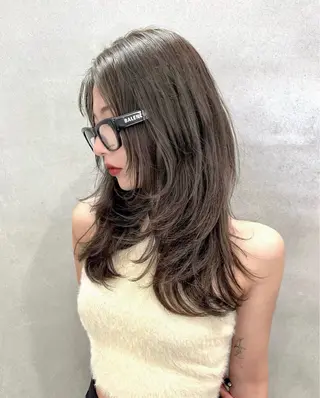 ロング カラー ヘアアレンジ 髪質改善/ 艶カラー【心斎橋】のヘアスタイル