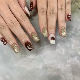 ネイル マツエク・マツパ アイブロウ pu muのネイルデザイン