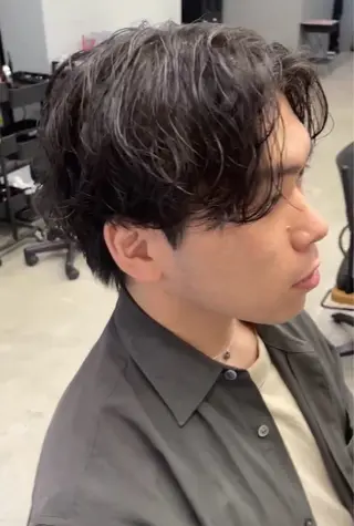 ショート パーマ メンズ メンズ専門サロン wokeのヘアスタイル