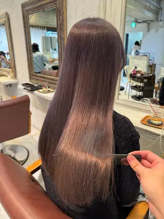 ロング カラー F Beauty表参道所属・髪質改善/縮毛矯正/ 酸性ストレート/ガブのヘアスタイル