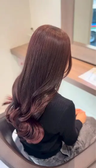 ロング カラー 💕カットカラーモ デル募集/あゆり💕のヘアスタイル